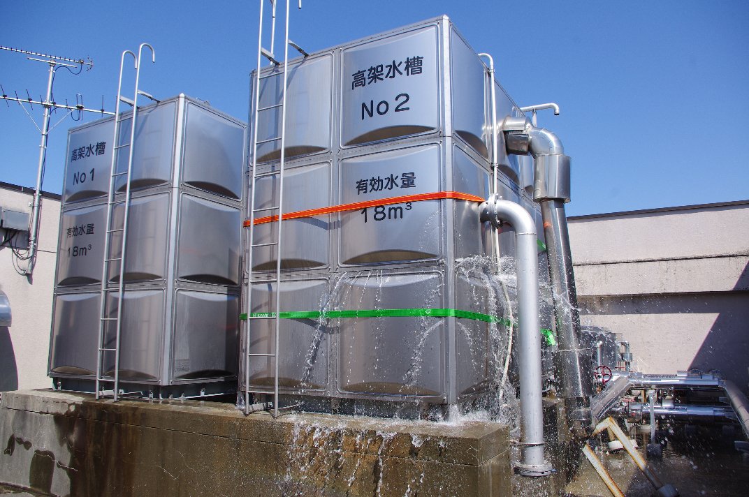 仙台医療センター(旧国立仙台病院屋上の受水槽)