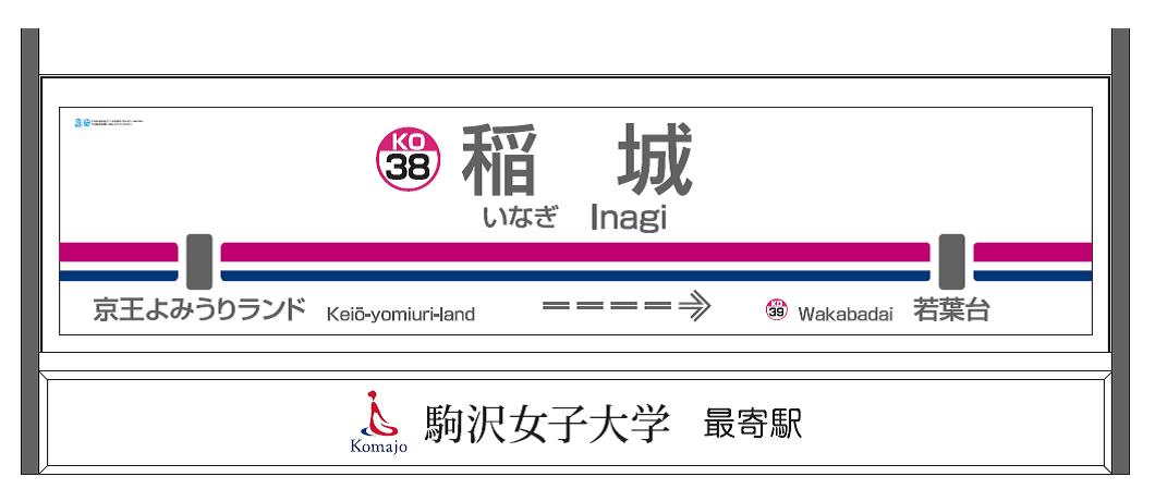 副駅名標板面イメージ