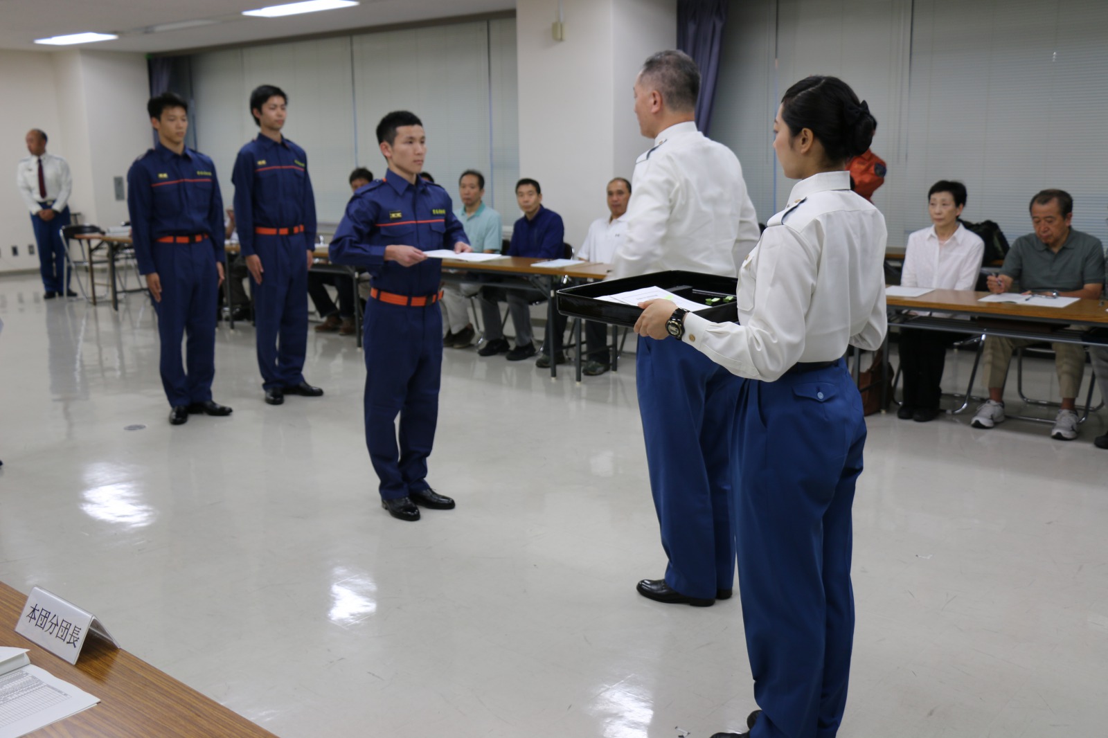 救急救命士コースの学生